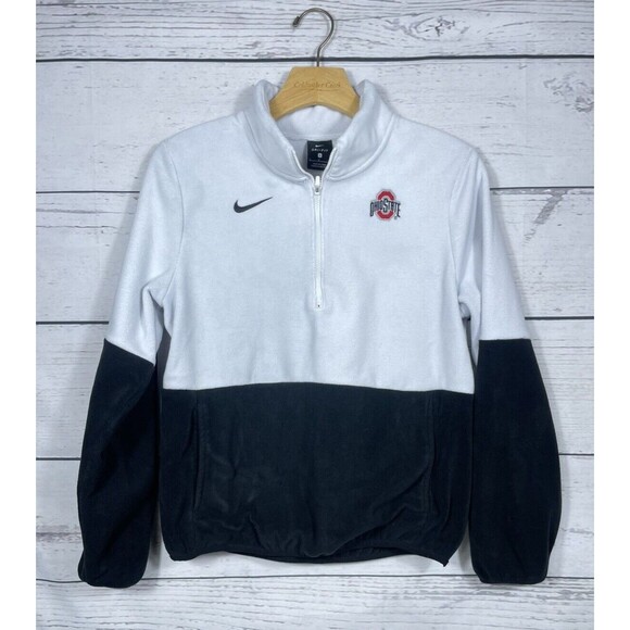 Nike Ohio State Buckeyes 1/4 Zip Pullover Fleece Men’s Size Small Colorblock - Picture 1 of 9